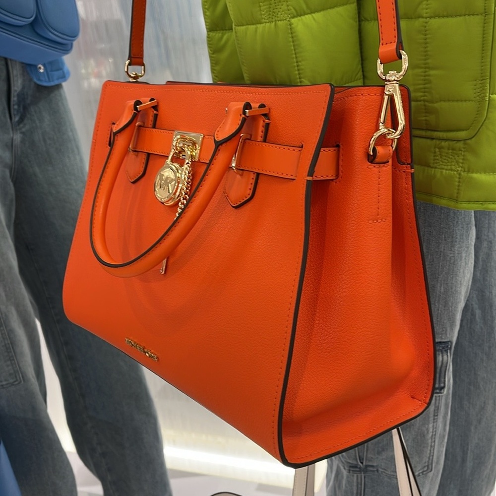 MICHAEL KORS HAMILTON MEDIUM SATCHEL 
 COLOR: Poppy 
NWT - Picture 12 of 16